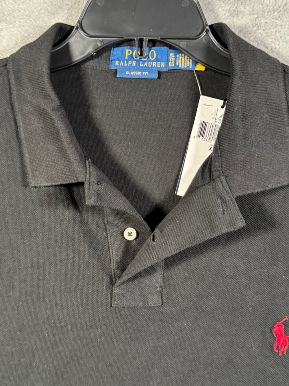 Polo Ralph Lauren Shirt Mens XL Black Short Sleeve Classic Fit Mesh $118